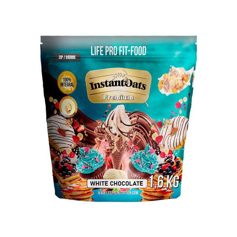 Life Pro Nutrition - Instant Oats Premium White Chocolate - 1,6 Kg |  Vendita Online