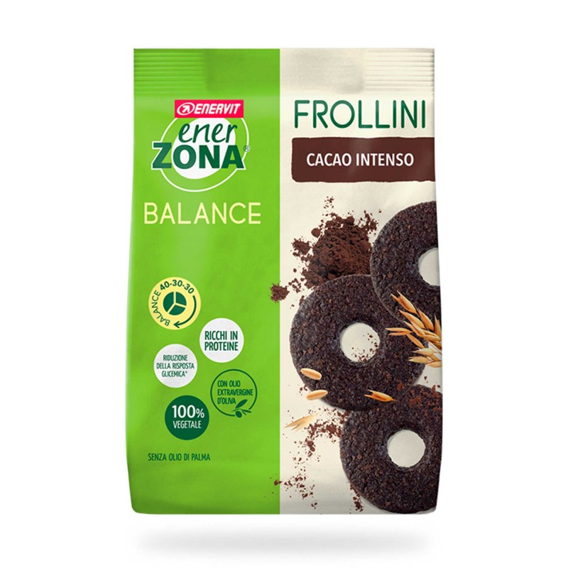 EnerZona - Frollini Balance 40/30/30 Cacao Intenso - 250 g | PRODOTTI  VEGANI | Vendita Online